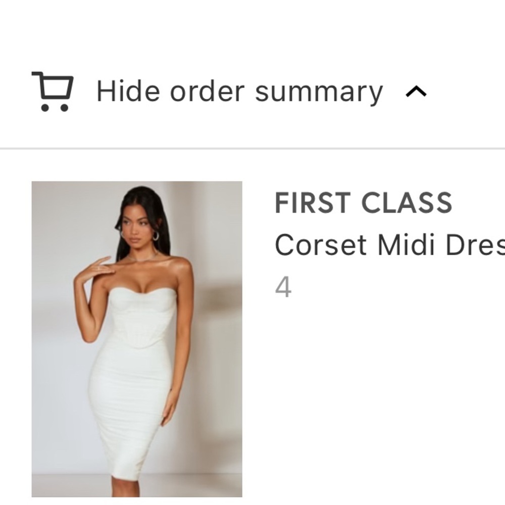 Oh Polly corset dress - new never worn - sold out online